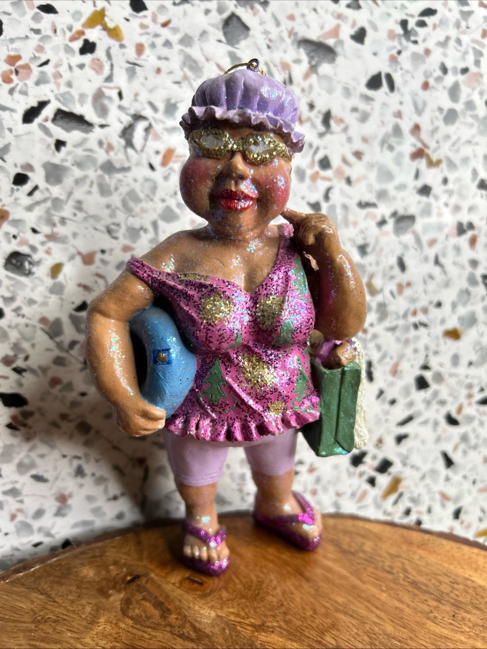 December Diamond Glitter, Mrs. Claus Christmas Ornament Decoration